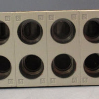 SMC VV5Q41-DUP01889 Base Mounted Pneumatic Valve Manifold NOS
