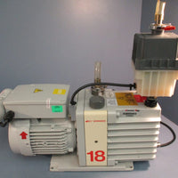 EDWARDS E1M18 CODE #A34324904 SINGLE STAGE OIL SEALED ROTARY VANE VACUUM PUMP