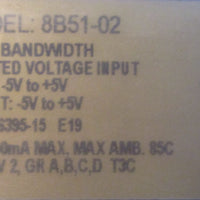 Dataforth 8B5102 Isolated Voltage Input Module 5V to 5V Input/Output 20kHz BW