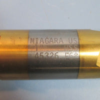 Niagara HSS 1" 45326 F6 4 Flute TiN Coated Double End Mill Used