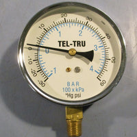 TelTru 3550BC4L1Z3ZE Pressure Guage 50B 3 1/2 " Dial 1/4 NPT Lot of 8