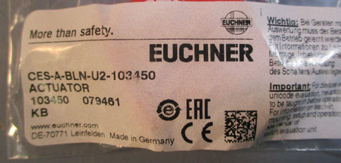 Euchner CESABLNU2103450 Acutator 103450 New, Sealed