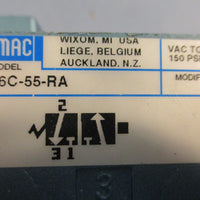 Mac Valves 56C-55-RA Solenoid Valve 150 PSI 4-1/8" Length 2-3/4" Width