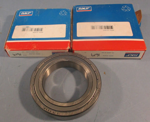 SKF 6014 2ZJEM Deep Groove Ball Bearing 70mm ID 110mm OD 20mm W (Lot of 2)