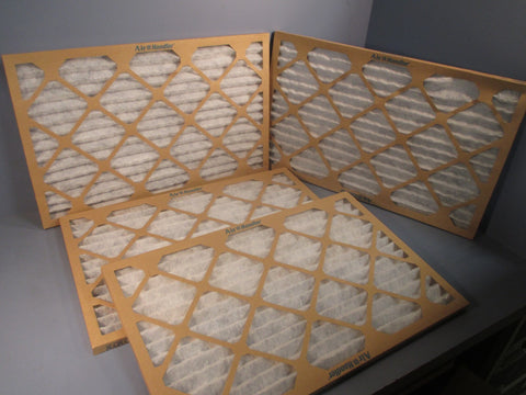 Lot of (4) AIR HANDLER Pleated Air Filter 16x25x1 MERV 7 5W510