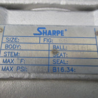 Sharpe 1Inch CF3M Stainless Sanitary Valve 1440 PSI  New