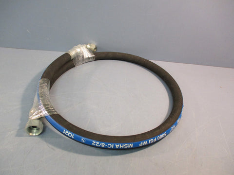 Kurt Tuff-08 1/2" 5000 PSI WP MSHA IC-8/14 1Q19 Hydraulic Hose 48" Long