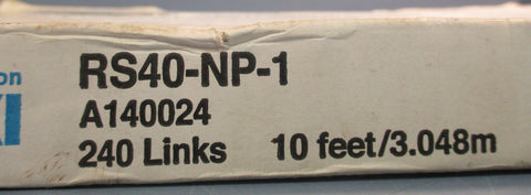 Tsubaki RS40NP1 Surface Treated Roller Chain 240 Links 10ft Length