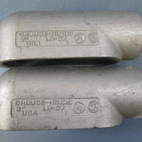 Cooper CrouseHinds LR67 2" Conduit Body Lot Of 2  New