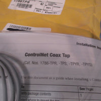 ALLENBRADLEY CONTROLNET COAX TAP CONNECTOR CABLE  SER. C 1786TPS