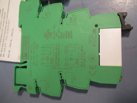 Lot of (2) Phoenix Contact Relay Base 2966016 w/ 2966618 Relay PLCBSC24DC/21