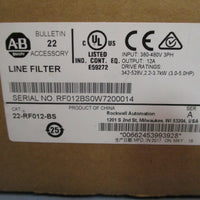 ALLEN BRADLEY LINE FILTER SERIES A 22RF012BS