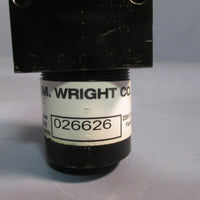 R.M. Wright Co Pneumatic Cylinder 1.5" Bore, 8.5" Stroke 026626 D-49998-A-8.5