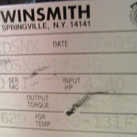 Winsmith 943CDSNX Gear Reducer 943CDSX501X0GC 60:1, 1750RPM, 4.40HP, 15/8" Bore