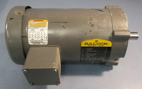 Baldor VM3555T 3-Phase Industrial Motor 2 HP 3450 RPM 7/8" Shaft Dia