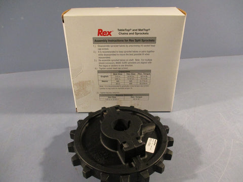 Rexnord NS770018T_1_1KW_1SS Split Sporcket 18 Teeth, 1" RD Bore 10028575