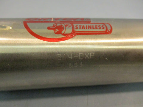 Bimba 314-DXP Double-Acting Air Pneumatic Cylinder Silver Red 4" Stroke 2" Bore
