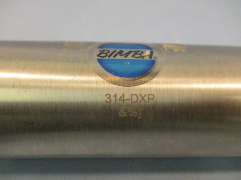 Bimba 314-DXP Double-Acting Air Pneumatic Cylinder Silver Blue 4" Stroke 2" Bore