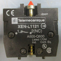 (Lot of 2) Schneider Electric Telemecanique XENL1121 Contact Block 240V 3A