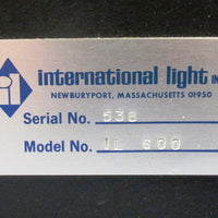 International Light IL 600 Research Photometer