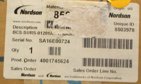 Nordson BCSSLBSSTD Hot Melt Adhesive Applicator 8503686 240V 150W