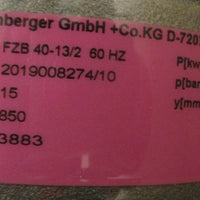 Schmalenberger FZB 4013/2 Centrifugal Pump Siemens D90441 Motor 1AV3112A New