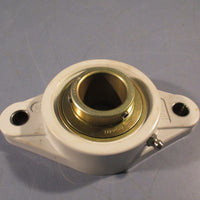 AMI 13/16" WIDE SET SCREW WHITE 2BOLT FLANGE UCNFL20619W