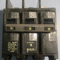 Siemens BQ3B030 Circuit Breaker 3 Pole 30A Type BQ 240VAC