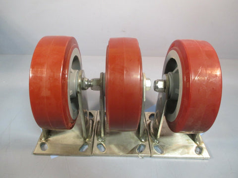 Golson Industrial Swivel Caster Wheel POLYURETHANE (Lot of Three) 6 x 2 45SER.6