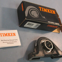 Timken SAS1 2-Bolt Pillow Block Bearing 5-1/2" Length 1" Bore Cast Iron
