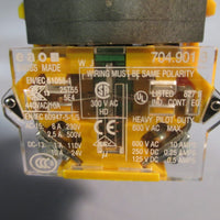 EAO Switching Element/Contact Block w/Green PushButton 704.901.3