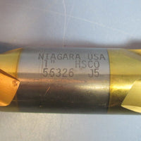 Niagara 1" HSCO 56326 J5 4 Flute Professionally CNC Resharp Double End Mill