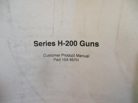 Nordson Series H200 Guns Customer Product Manual Part 104 457H