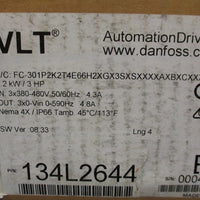 Danfoss VLT 134L2644 Variable Frequency Automation Drive 2.2 kW / 3 HP 380480 V
