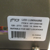 TCP LED LUMINAIRE Wall Pack 120277V, 120W, 1A, 50/60Hz 50K WP12000150
