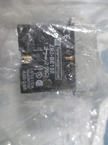 Telemecanique ZB2BZ104 Contact Block and Mounting Base 2 NC Contacts  New
