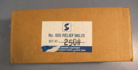Cyrus Shank No. 805 Safety Relief Valve 805-250 1" Inlet 1-1/4" Outlet Sealed