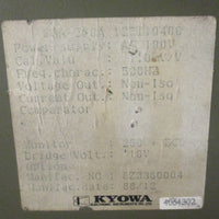 KYOWA WGA200A Instrumention Amplifier 100V Power Supply 500Hz