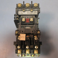 Allen Bradley 509BOD Ser B Motor Starter Size 1 w/ 592BOW16 Ser A Relay Used