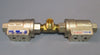Pair of Omal Assured Automation Valve DN 15 PN 10 1/2" NPT Tee, Viton Seals Used