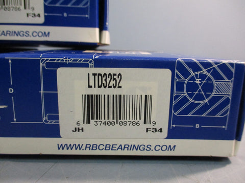 Lot of (3) RBC Bearings LTD3252 Fiberglide Thrust Bearing 2" ID 3.25" OD