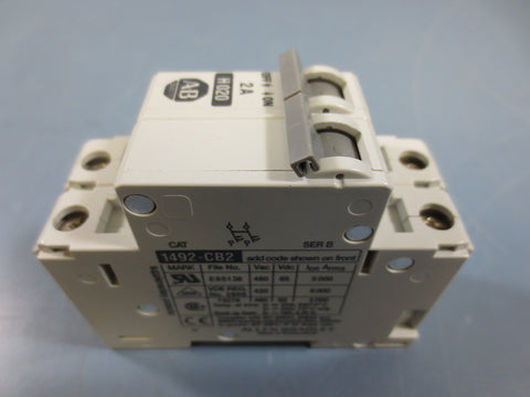 Allen Bradley 1492CB2 2 Amp 2 Pole 480V Vac Circuit Breaker H020