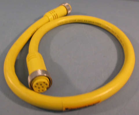 Woodhead 339020A01F0301 9 Pin Male/Female Cordset 7 Amp, 600V