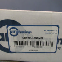 AMI Bearings 4Bolt Flange Mount Ball Bearing Unit UCF21132NPMZ2