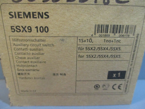 Siemens 5SX9 100 Auxiliary Circuit Switch NEW LOT OF FOUR