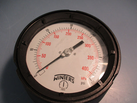 Winters Industrial Pressure Gauge PPC5083SG., 060 PSI, 41/2" Dial, 1/4" NPT