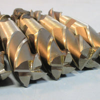 Lot of 5 Putnam 1" HS Double End Mills 4 Flute 1 Lead 5.432 & 4 Lead 5.441