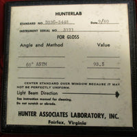 Hunterlab D52 Glossmeter w/ DC433 and D33G3448 Gloss Standards and Cases