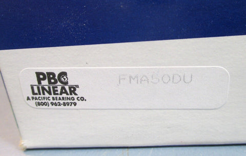 Pacific Bearing FMA50DU Linear Plain Bearing 50mm ID, 100mm Long NIB