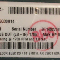 Dodge Tigear-2 26Q30H14 Worm Gear Speed Reducer 30:1 2HP 1-7/16" Bore